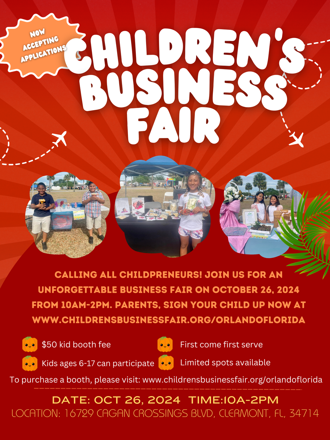 Kidzilla Business Fair Entry Fee